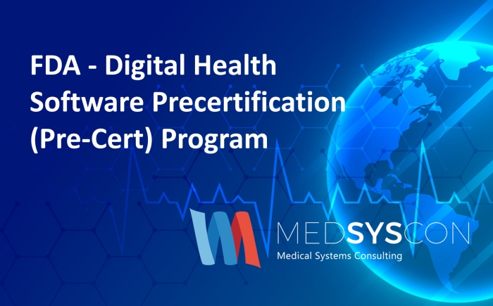 MedSysCon Medizintechnik GmbH, FDA Digital Health Software Precertification Program
